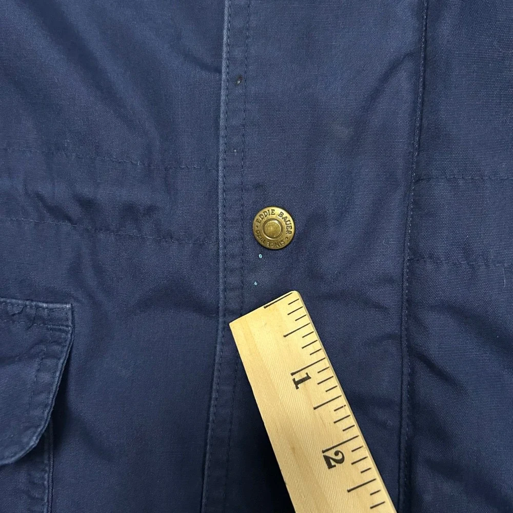 Vintage‎ Eddie Bauer Wool Plaid Lined Mountain Parka Men Size XL Blue Gorpcore